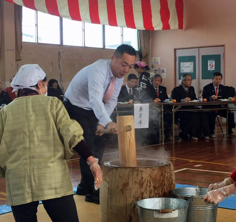 三世代もちつき