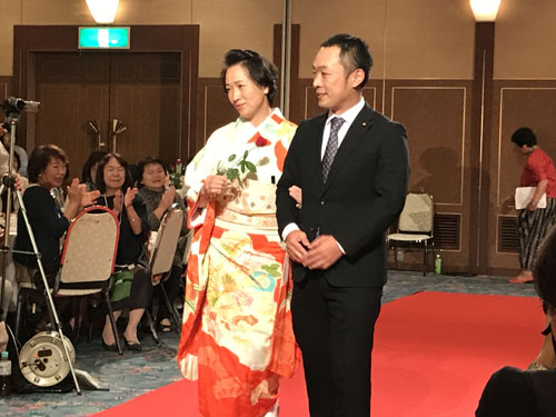 親子でランウェイ。